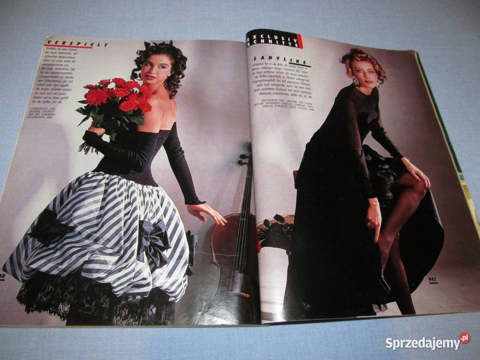 Burda International Zima 198788 moda szycie miękka Czasopisma