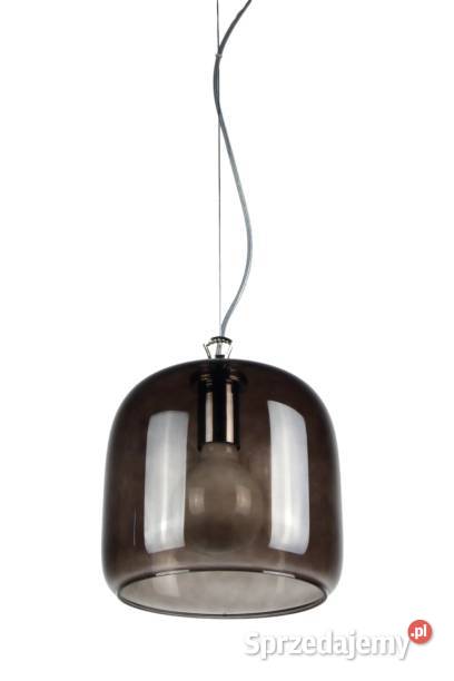 Szklana lampa wisząca walec na lince ROLLSBO Dom i Ogród sprzedam