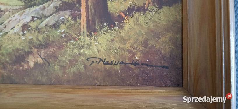 Obraz olejny Oryginał Kuźnia Raciborska