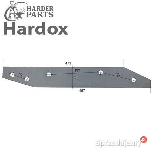 Płoza długa HARDOX 27080703L części do pługa Suwałki sprzedam