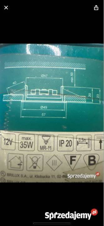 Oprawa punktowa stała DL20M Brilum sprzedam