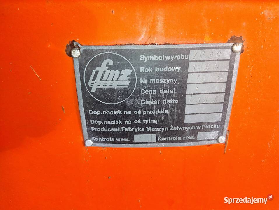 Bizon Z056 z sieczkarnią 1989 mazowieckie Zameczek-Kolonia