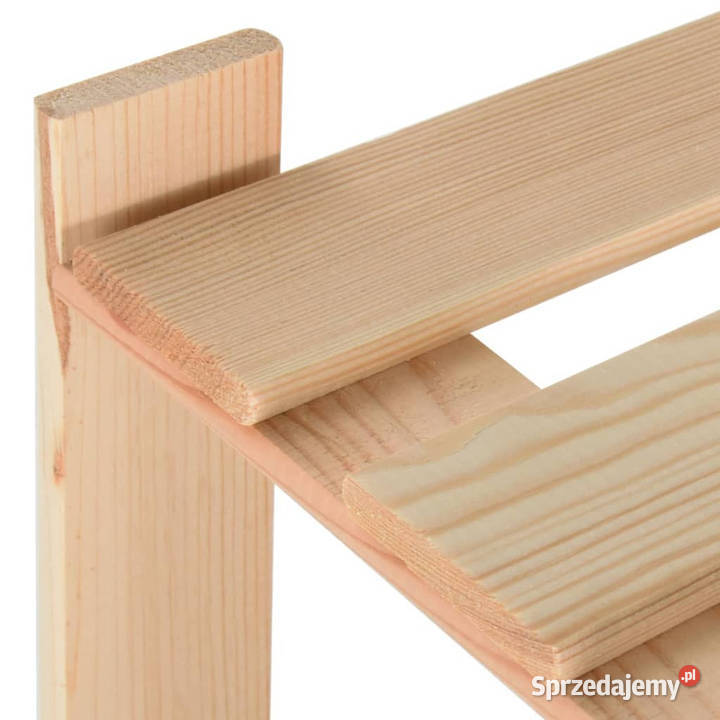 Regał z 3 półkami 60x285x90 drewno sosnowe
