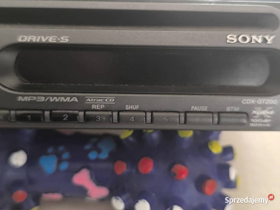 Radioodtwarzacz samochodowy Sony CDXGT200 zdejmowany panel Radioodtwarzacze Car audio Kłodzko