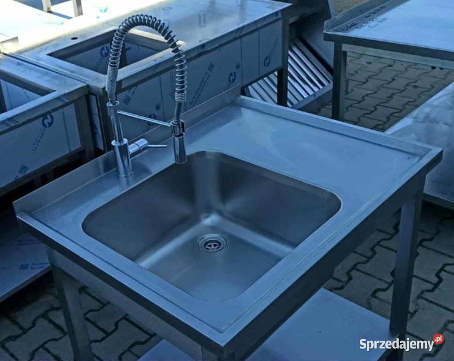 Zlew 1 Komorowy z Półką STALGAST 907085 S 1203O Gastronomia Ostrów Wielkopolski