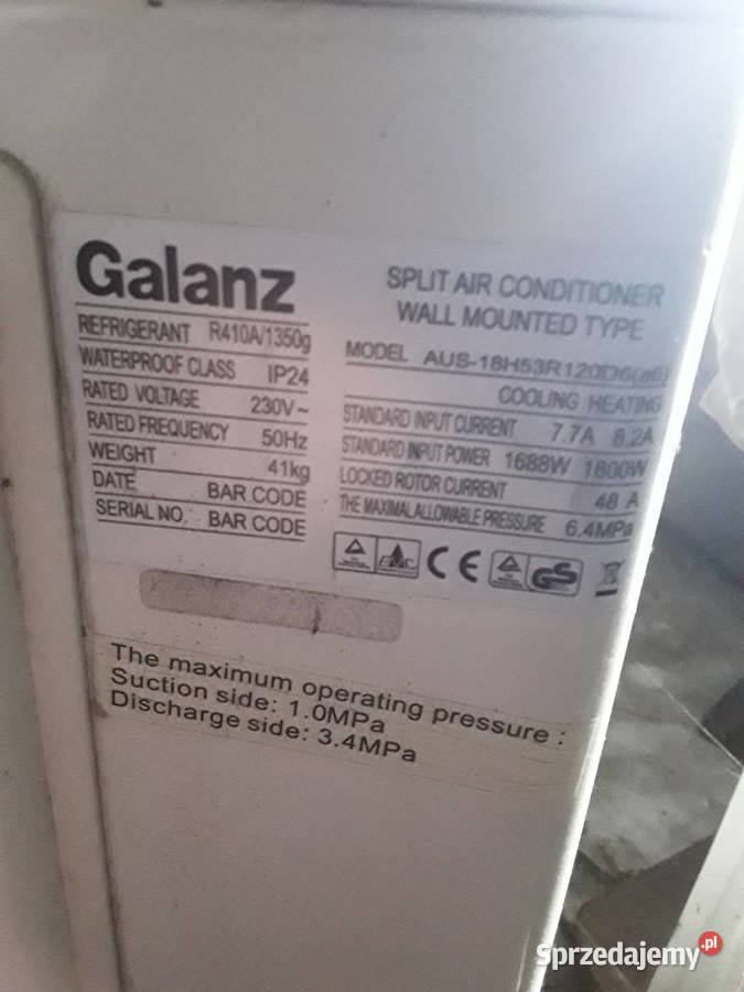 Okazja Klima sprzedam