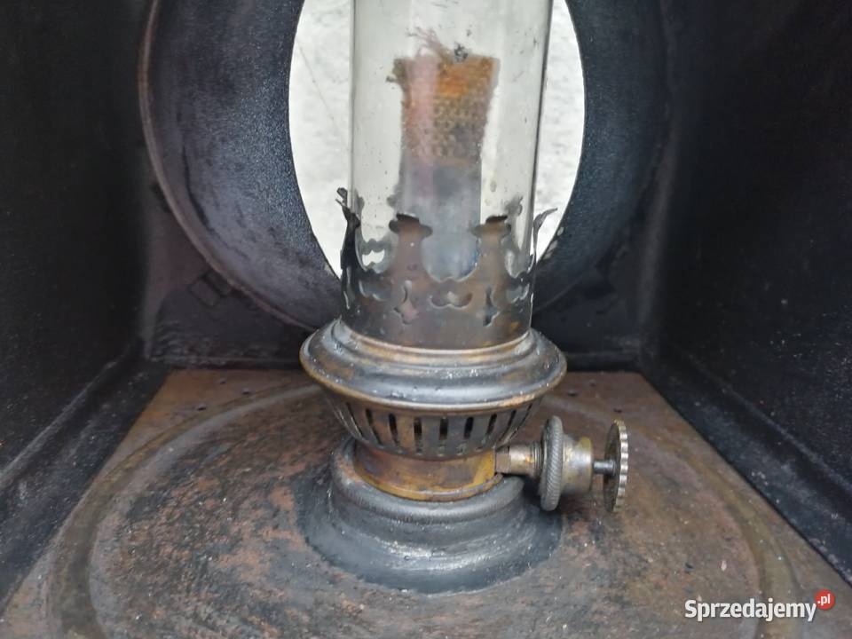 Piękna stara lampa kolejowa naftowa Borów sprzedam