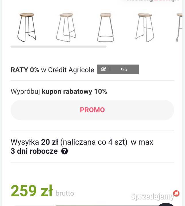 Dwa hokery z drewnianym siedziskiem powystawowe śląskie Kuźnia Raciborska