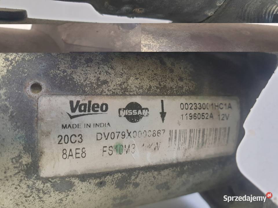 ROZRUSZNIK Nissan Micra IV K13 12 16V ROZRUSZNIK Układ elektryczny silnika Rudka sprzedam