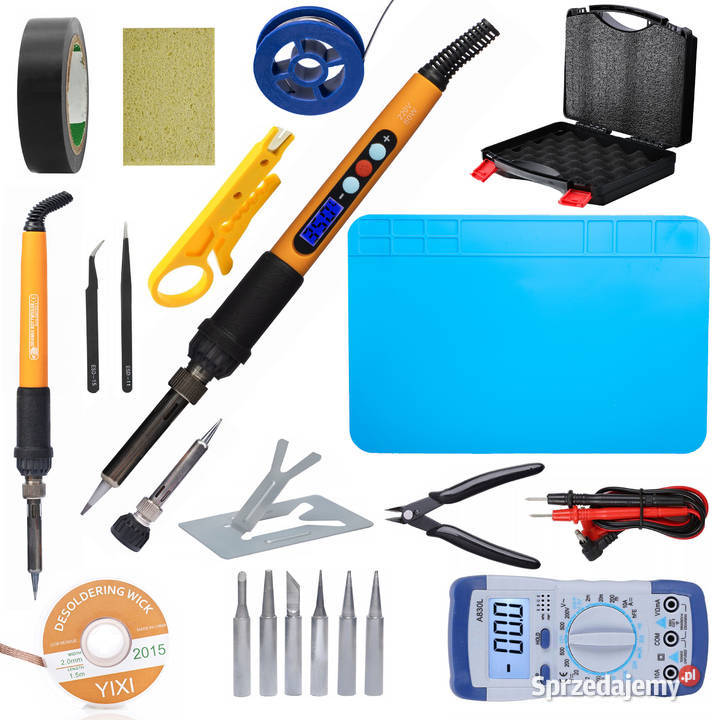 Zestaw Narzędzi Lutowniczych 22w1 Lutownica 60W Ludźmierz sprzedam