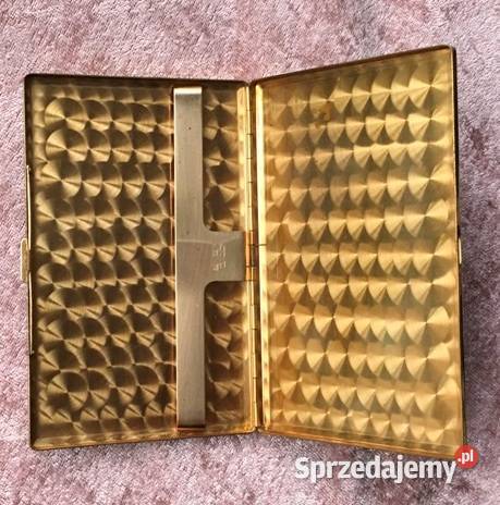 Papierośnica szwajcarska stara chromowana AGME