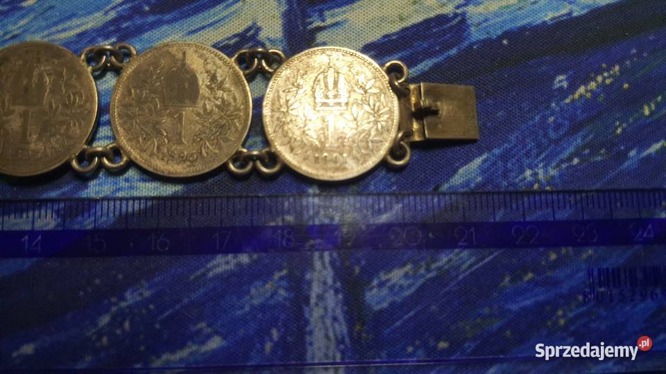 Srebrna bransoletka AustroWęgry Numizmatyka Warszawa