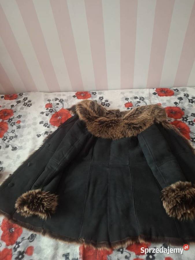 Damski Naturalny kożuszek z koziej skóry Bez wzoru Kurtki i płaszcze Lublin