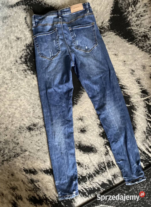 Jeansy Stradivarius regular high waist wysoki
