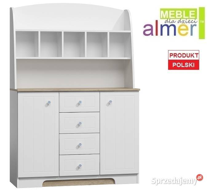 MARINE N44 komoda z nadstawką dziecka 120x47 łódzkie Zduńska Wola