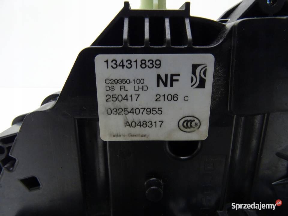 ZAMEK DRZWI LEWY PRZÓD PRZEDNI 6 PIN 13431839