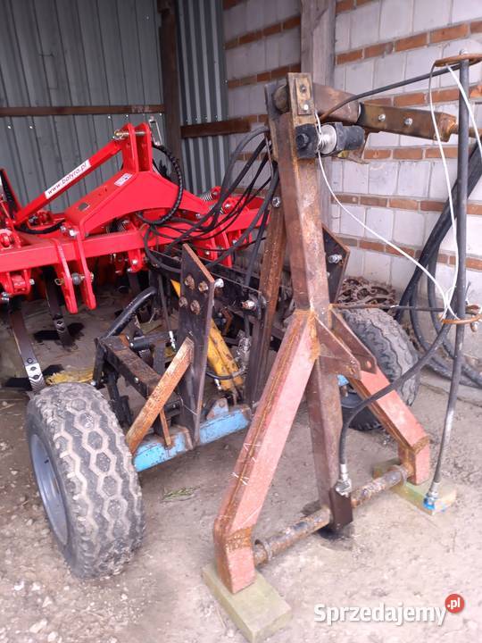 Wózek z hydropakiem oś z kołami agregatu Świdnik