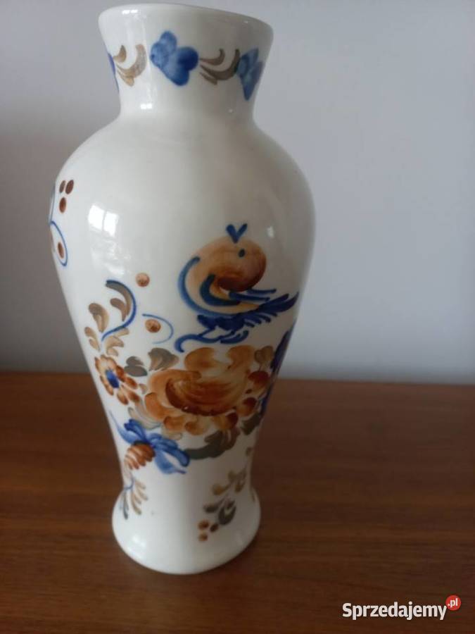 Wazon fajans Włocławek ptak Toruń