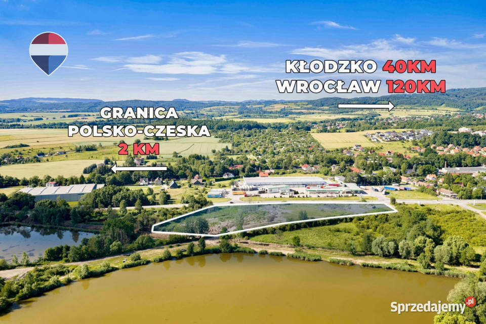 Działka przejściu granicznym KudowaSłone 298zł/m2 dolnośląskie Kudowa-Zdrój