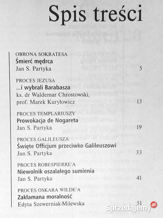 Procesy wszech czasów Obrona Sokratesa i inne Chełm