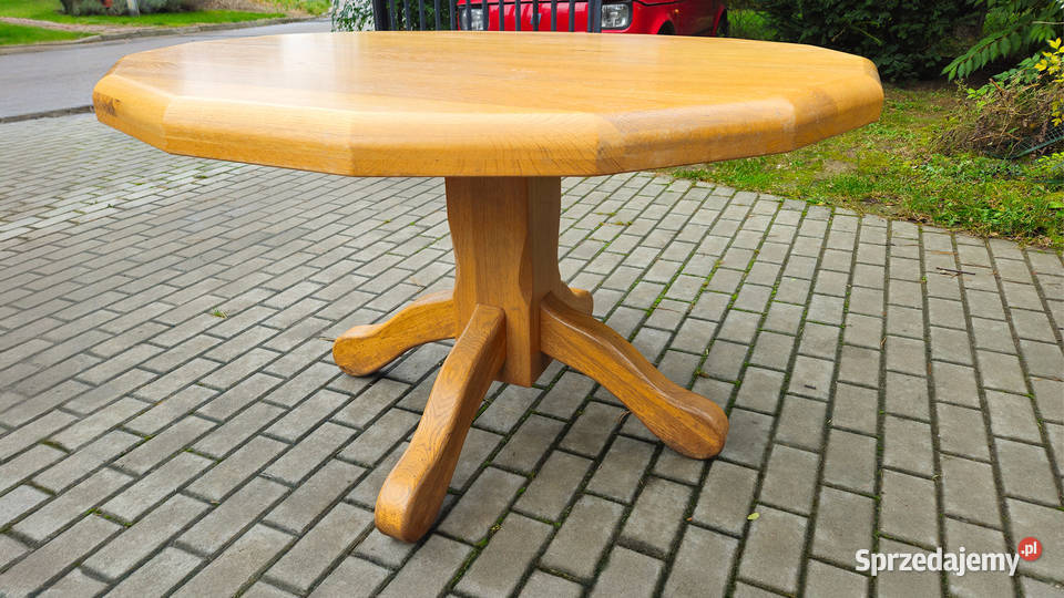 Stół Dębowy masywny holenderski duży ładny 120cm Meble lubelskie sprzedam