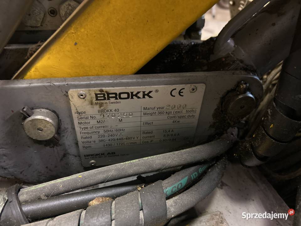 Robot wyburzeniowy Brokk40 2000 1350 godzin Rok produkcji 2000 Bydgoszcz