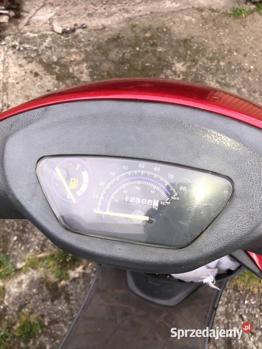 Skuter Thunder 50 czerwony Krasne