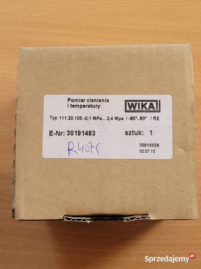 Manometr Wika 01MPa24MPa do pomiaru ciśnienia i pomorskie Orle