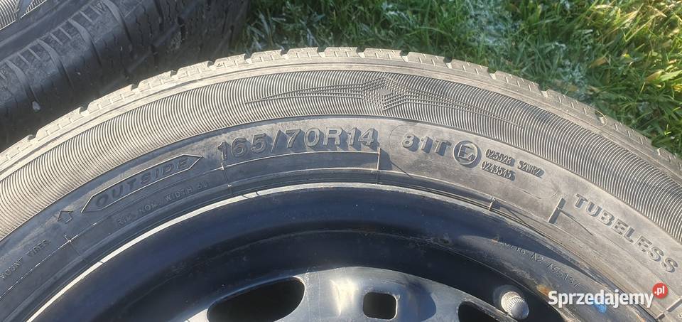 4x 14 5x100 ET 35 5Jx14H2 felgi stalowe opony Średnica 14" Pobiedziska