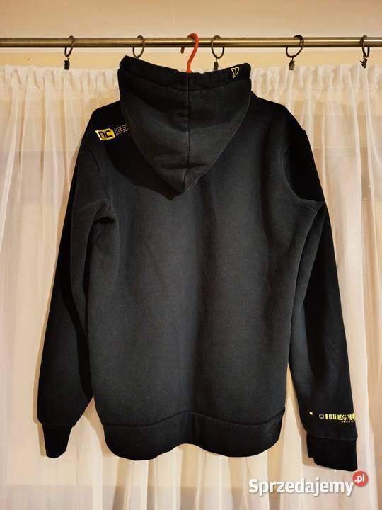 Bluza Męska z Kapturem Dresowa Hoodie Bawełna żółty/złoty Suwałki