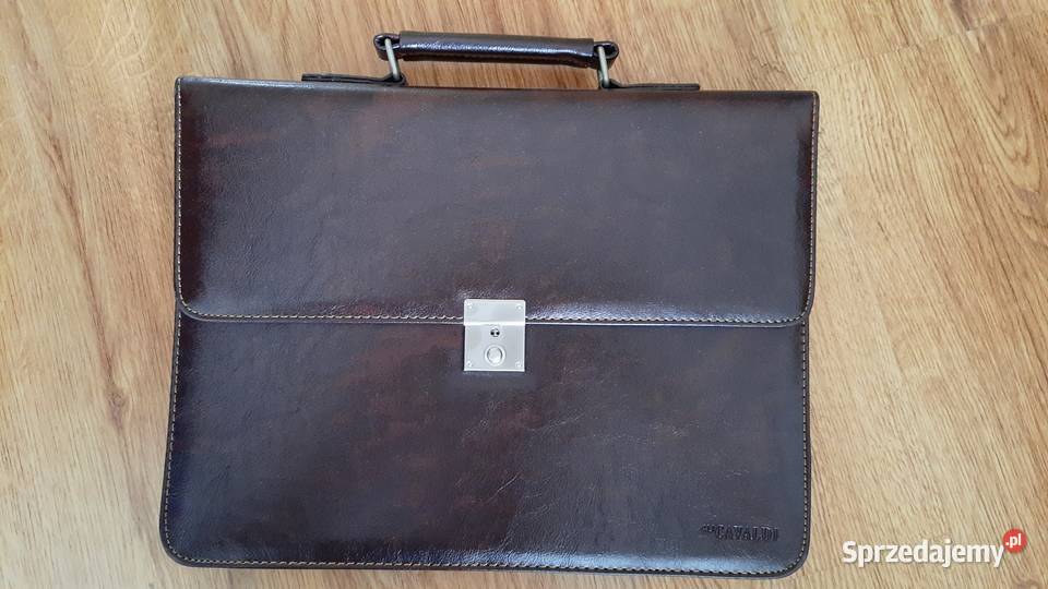 Elegancka Skórzana Aktówka Na Dokumenty Do Pracy Warszawa sprzedam