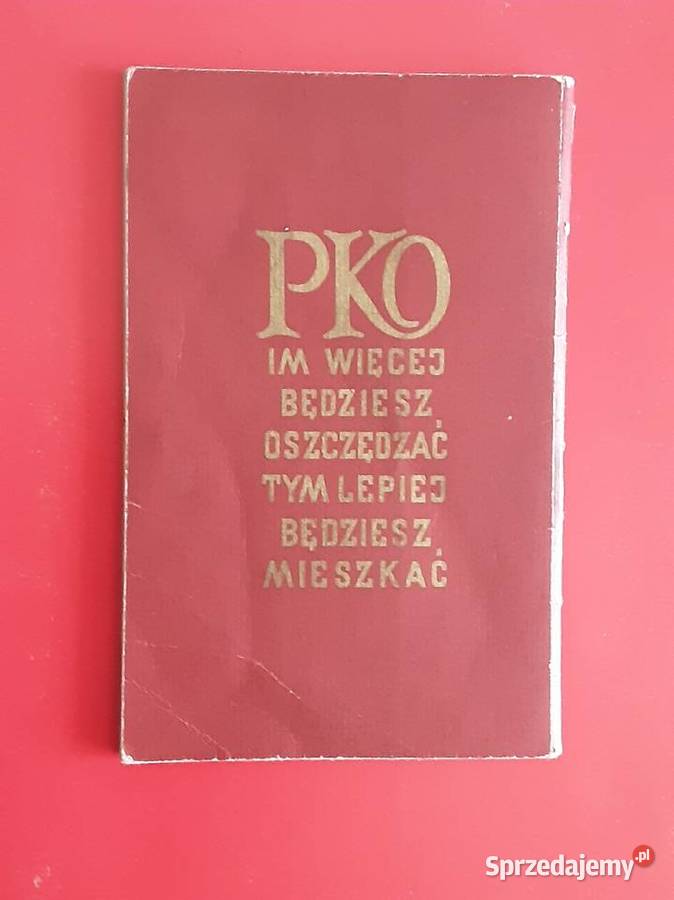 KSIĄŻECZKA MIESZKANIOWA PKO 1977 Pozostałe