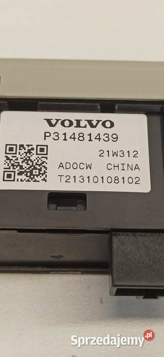 VOLVO V60 CC PRZYCISK OTWIERANIA KLAPY 31481439 Panele sterowania, przełączniki dolnośląskie
