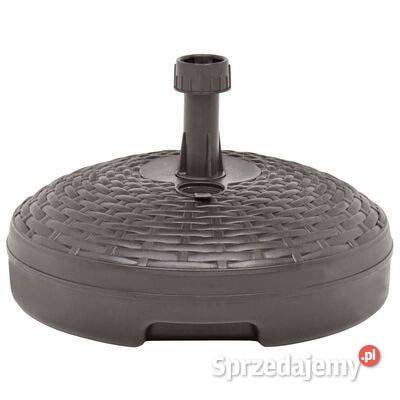 vidaXL Podstawa pod parasol 20 L brązowa rattan mazowieckie Warszawa