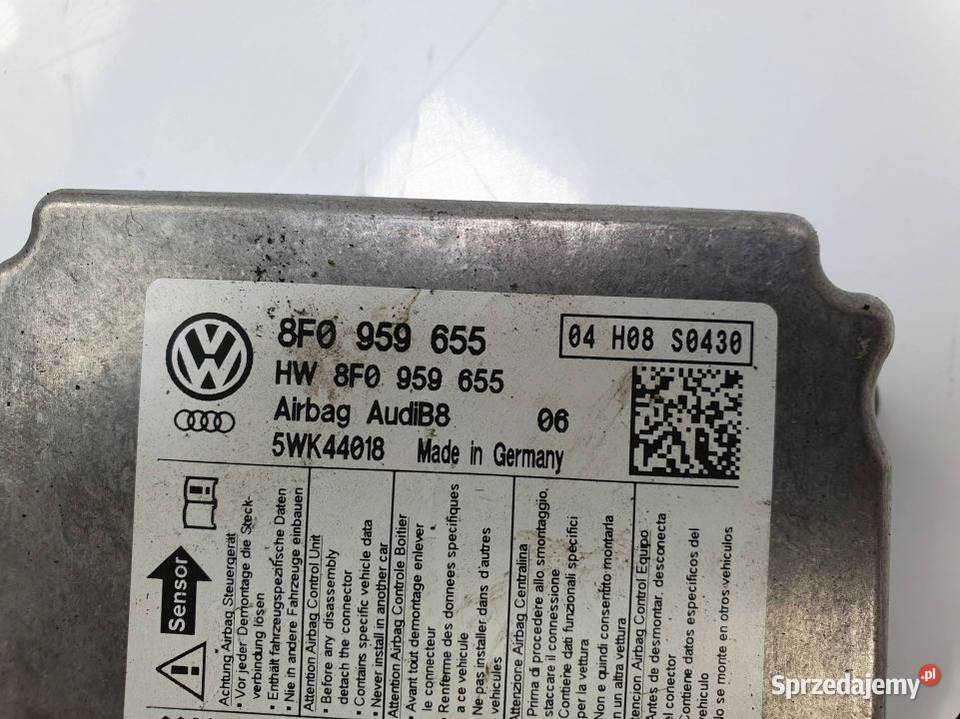 SENSOR AIRBAG AUDI A5 8F0959655 osobowe sprzedam