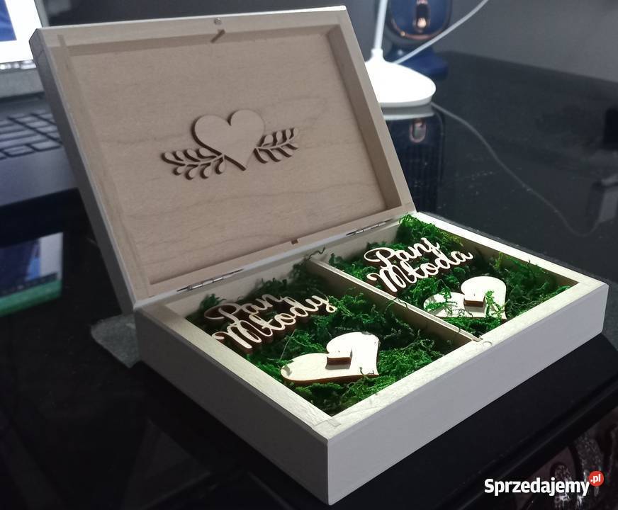 Pudełko na obrączki Koło