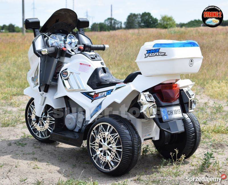 MEGA WIELKI MOTOR POLICYJNY HERO Z DŹWIĘKAMI Toruń