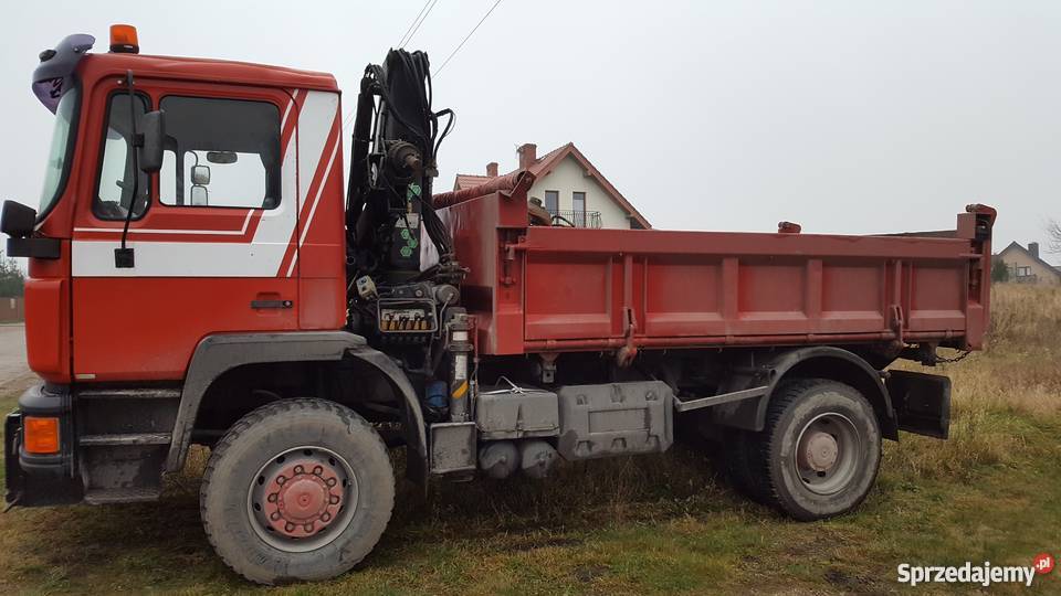 Transport wywrotką MAN 4x4 z HDS Olecko