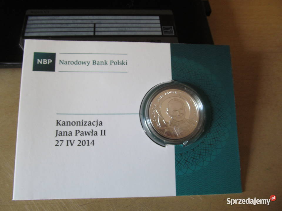 10 Kanonizacja Jana Pawła II srebro mennicza Lublin sprzedam
