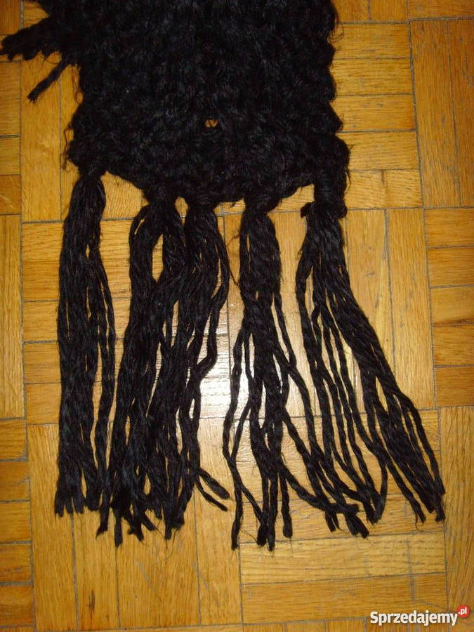 Czarny szalik z frędzlami Divided z HM Dla kobiet Warszawa