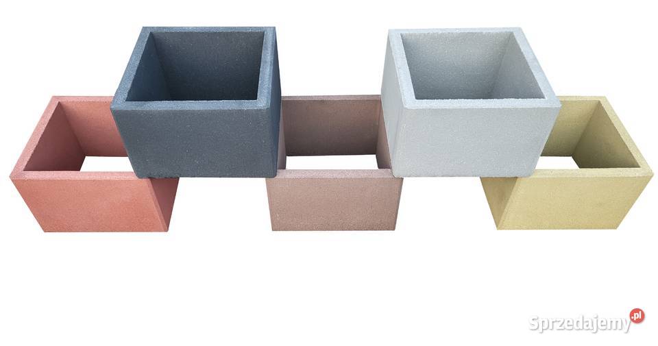 Donice betonowe 50x50x30h gazony ogrodowe Stoczek sprzedam