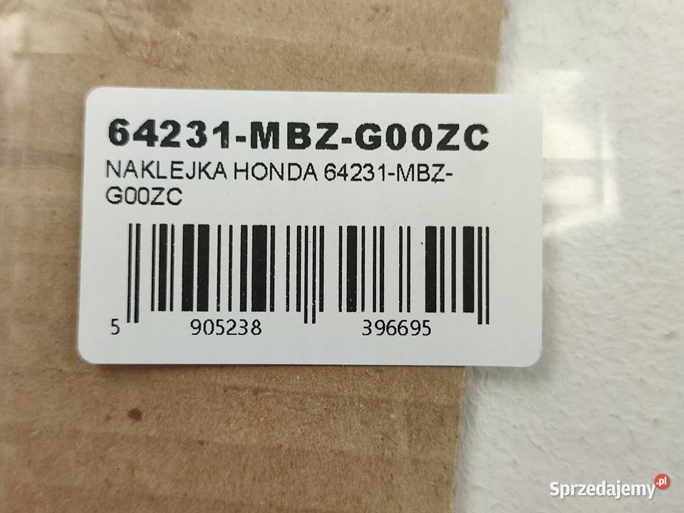 NAKLEJKA HORNETS PR BOCZEK HONDA CB 600 S HORNET lubelskie