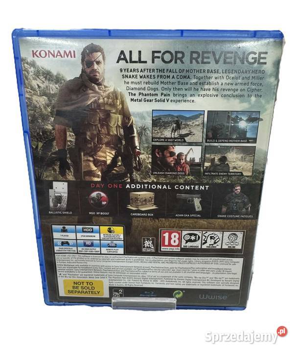 Gra Metal Gear Solid V The Phantom Pain 4 Gry na konsole Elbląg