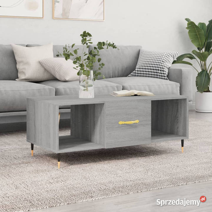 Stolik kawowy szary dąb sonoma 102x50x40 Warszawa