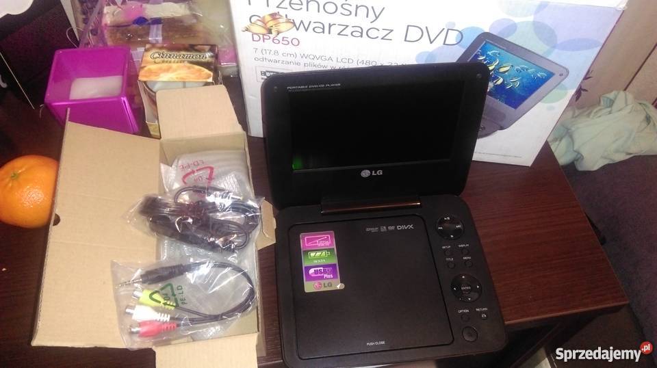 Przenosny otwarzacz dvd model DP650 LG 7 WQVGA Szczecin