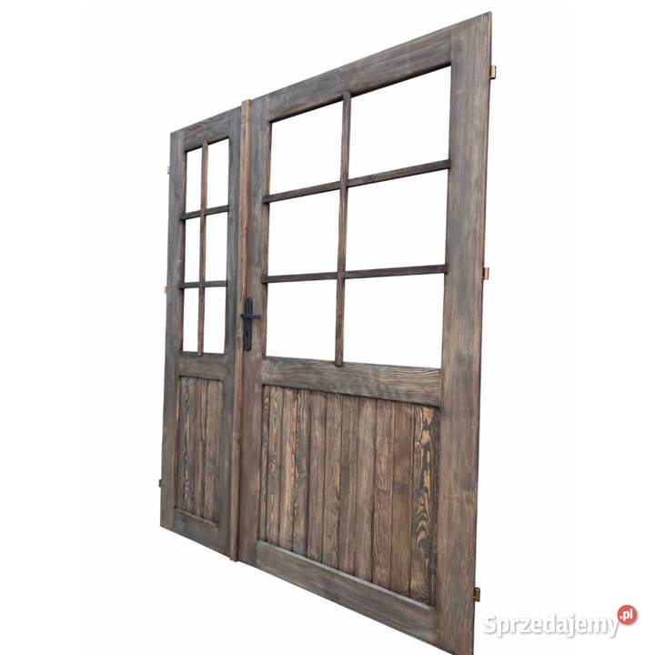 DREWNIANE DRZWI TARASOWE 160200 ZEWNĘTRZNE Rzeszów