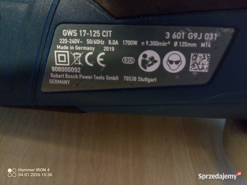 Szlifierka Kątowa BOSCH PROFESSIONAL GWS 17125 Ostrowiec Świętokrzyski