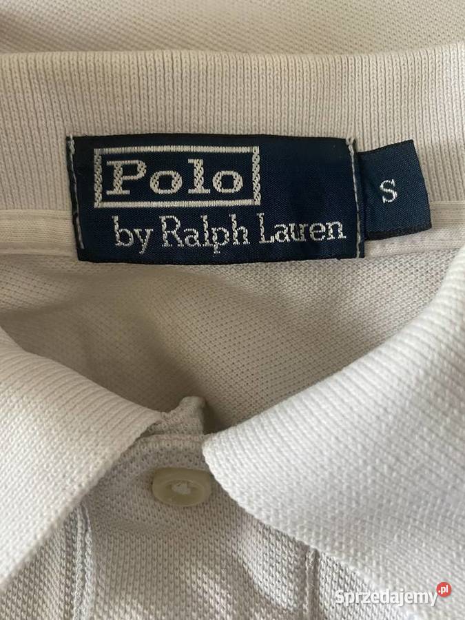 Biała męska koszulka polo RALPH LAUREN S OKAZJA Zamość