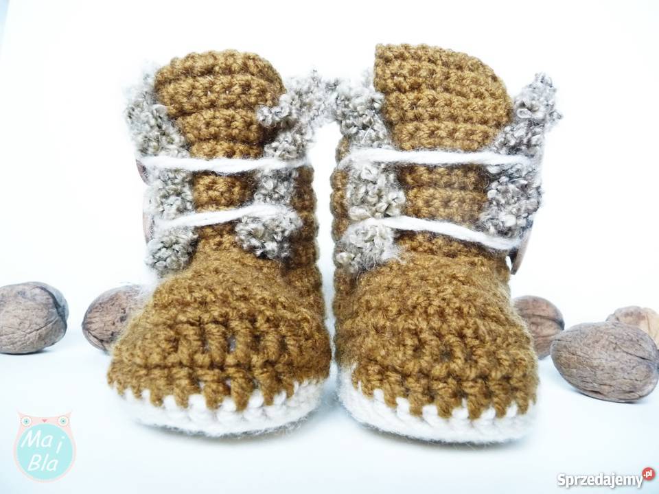 buciki szydełkowe kozaczki IDEALNE NA PREZENT Kłobuck