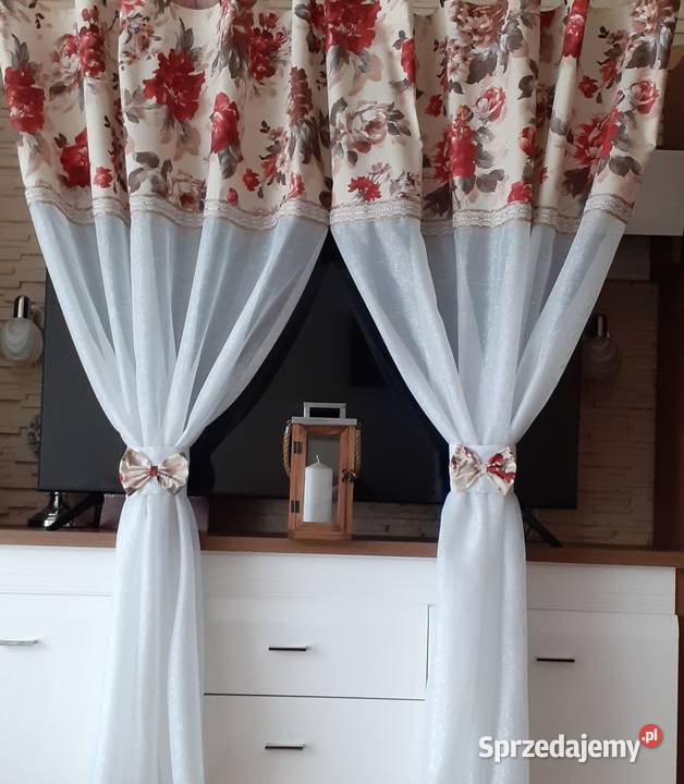 Firany róże w stylu vintage Mława